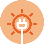 Solar Electricity Hover Icon